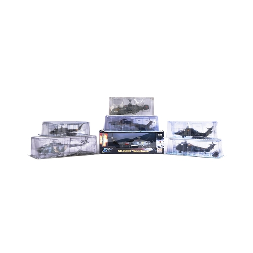 247 - Diecast - collection of x7 vintage helicopter diecast from AMER/COM and Easy Model. To include: a Po... 