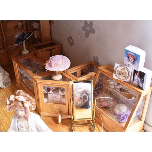 250 - Doll's House / Shop - Bridal Shop - a 20th century doll's house in the manner of a Bridal shop. Two ... 