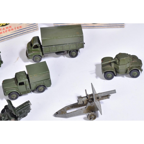 251 - Diecast - a collection of vintage Dinky Toys diecast models of Military interest to include; 660 Tan... 