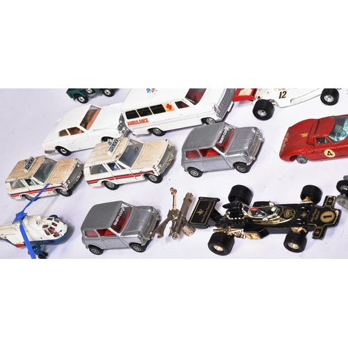 252 - Diecast - a collection of vintage Dinky Toys and Corgi Toys unboxed diecast model cars, construction... 