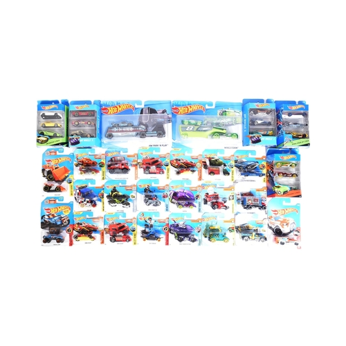 255 - Hot Wheels - Mattel - a collection of x25 assorted 2010s Mattel made HotWheels carded diecast models... 