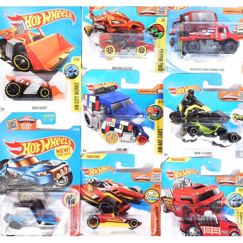 255 - Hot Wheels - Mattel - a collection of x25 assorted 2010s Mattel made HotWheels carded diecast models... 