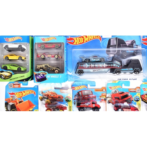 255 - Hot Wheels - Mattel - a collection of x25 assorted 2010s Mattel made HotWheels carded diecast models... 