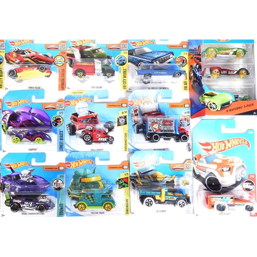 255 - Hot Wheels - Mattel - a collection of x25 assorted 2010s Mattel made HotWheels carded diecast models... 