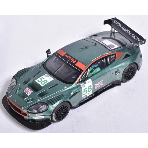 257 - Scalextric - x3 assorted Scalextric slot car racing cars comprising; Hornby Aston Martin DBR9, Ninco... 