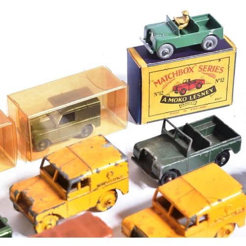 26 - Diecast - a collection of assorted small scale vintage diecast models to include; Moko Lesney No.12 ... 