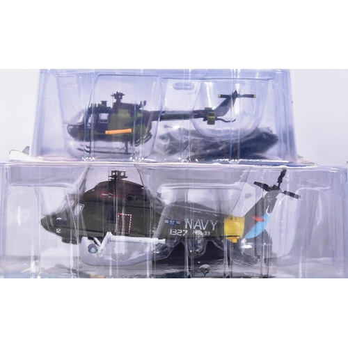 266 - Diecast - collection of x8 AMER/COM helicopter models 1/72 scale, to include: a Piasecki-Vertol H-21... 