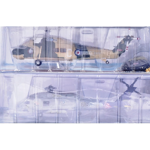 266 - Diecast - collection of x8 AMER/COM helicopter models 1/72 scale, to include: a Piasecki-Vertol H-21... 