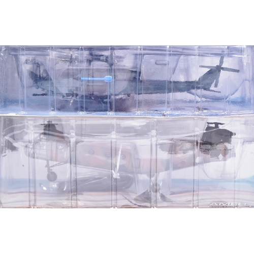 266 - Diecast - collection of x8 AMER/COM helicopter models 1/72 scale, to include: a Piasecki-Vertol H-21... 