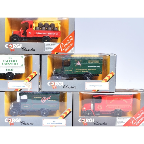 271 - Diecast - a collection of x17 vintage Corgi diecast models to include; C821 1929 Thornycroft, C634 L... 