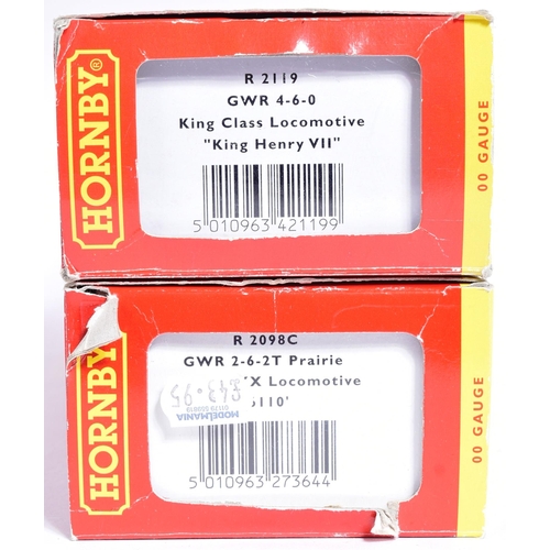 279 - Two vintage Hornby OO gauge model railway trainset locomotive engines, comprising of; No. R2119 King... 