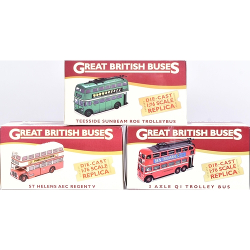 301 - Diecast - a collection of x15 Atlas Edition 1/76 scale ' Great British Buses ' boxed diecast models.... 