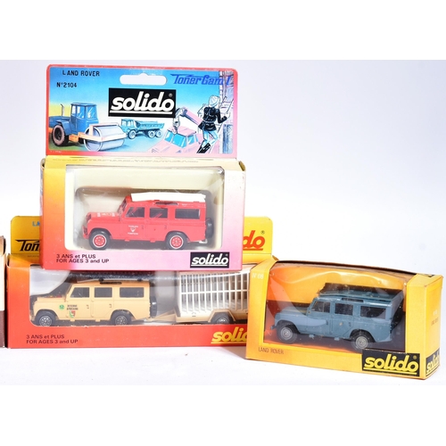 311 - Diecast - a collection of x7 Solido Land Rover diecast, to include Land Rover No. 6039 from Collecti... 