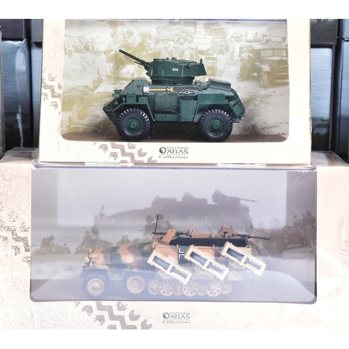 315 - Diecast - a collection of assorted Atlas Edition diecast models of Military interest to include Batt... 