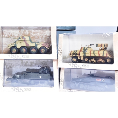 315 - Diecast - a collection of assorted Atlas Edition diecast models of Military interest to include Batt... 