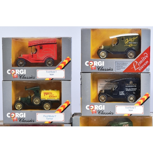 323 - Diecast - a collection of x20 vintage Corgi diecast models to include; C859 Thornycroft Box Van, 865... 