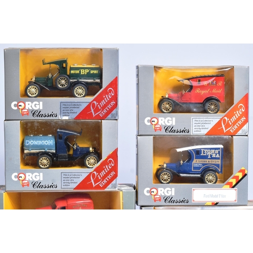 323 - Diecast - a collection of x20 vintage Corgi diecast models to include; C859 Thornycroft Box Van, 865... 