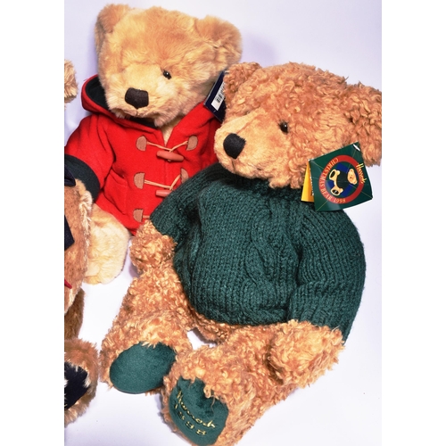 326 - Teddy Bears - a collection of x8 original Harrods commemorative year soft toy teddy bears. A consecu... 