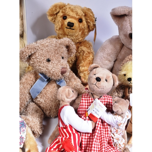 337 - Teddy Bears - a collection of assorted soft toy teddy bears to include x3 Merrythought mohair exampl... 