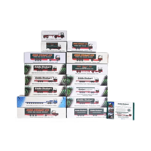 339 - Diecast - a collection of x15 assorted Atlas Edition Eddie Stobart boxed diecast haulage models to i... 