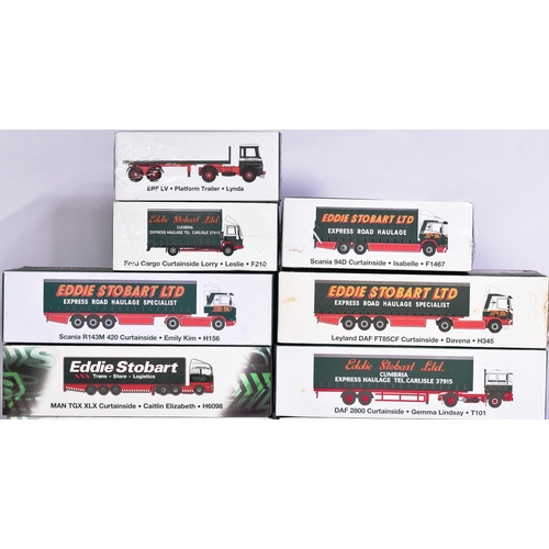 339 - Diecast - a collection of x15 assorted Atlas Edition Eddie Stobart boxed diecast haulage models to i... 