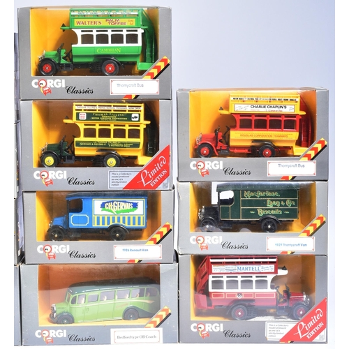 344 - Diecast - a collection of x20 vintage Corgi diecast models to include; 975 Thornycroft Bus, 925 1926... 