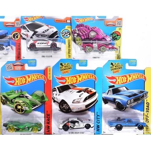 346 - Hot Wheels - Mattel - a collection of x25 assorted 2010s Mattel made HotWheels carded diecast models... 