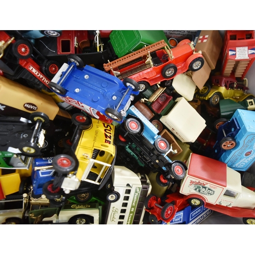 351 - Diecast - a large collection of assorted unboxed diecast models. Largely Matchbox Models of Yesterye... 