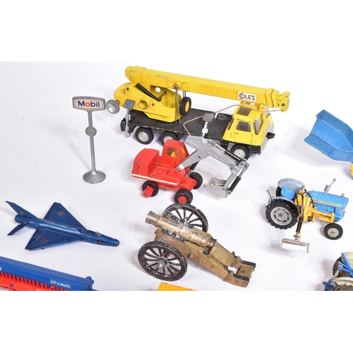 352 - Diecast - a large collection of vintage unboxed diecast model cars and other vehicles or various sca... 