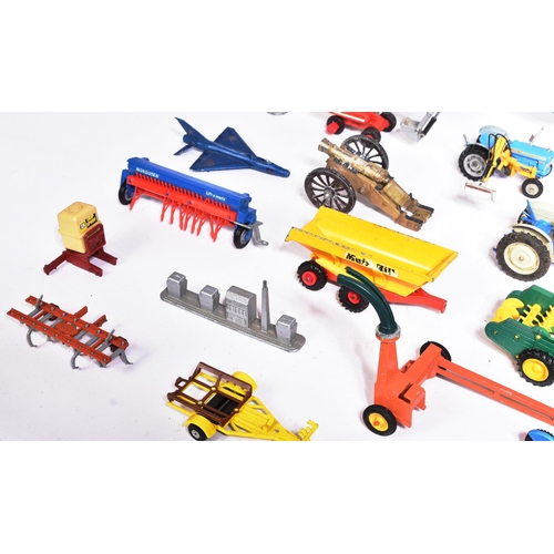 352 - Diecast - a large collection of vintage unboxed diecast model cars and other vehicles or various sca... 