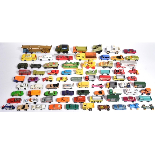 352 - Diecast - a large collection of vintage unboxed diecast model cars and other vehicles or various sca... 