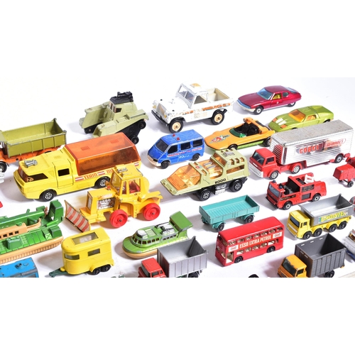 352 - Diecast - a large collection of vintage unboxed diecast model cars and other vehicles or various sca... 