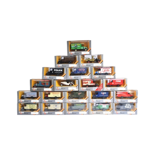 356 - Diecast - a collection of x20 vintage Corgi diecast models to include; C906/1 Mack Truck, 845 1929 T... 