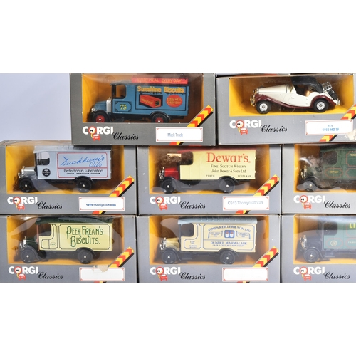 356 - Diecast - a collection of x20 vintage Corgi diecast models to include; C906/1 Mack Truck, 845 1929 T... 