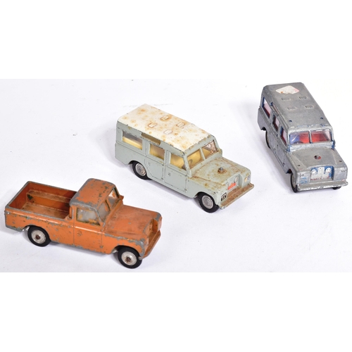 357 - Diecast - a collection of x6 vintage Triang / Tri-ang Spot-On 1/42 scale diecast models. All Land Ro... 