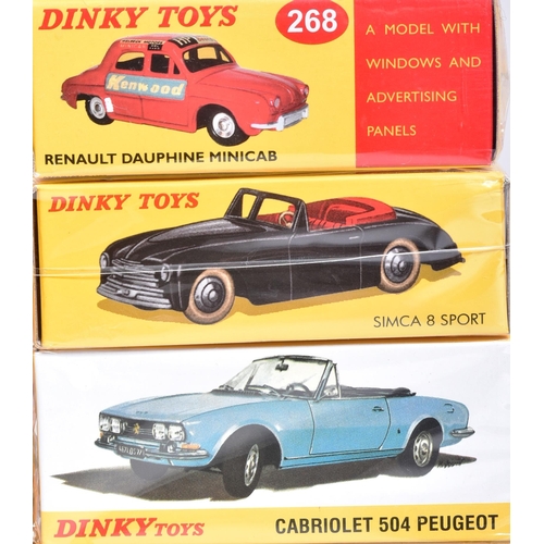 367 - Diecast - a collection of x12 Atlas Edition reissue Dinky Toys diecast model cars to include; 24U Si... 