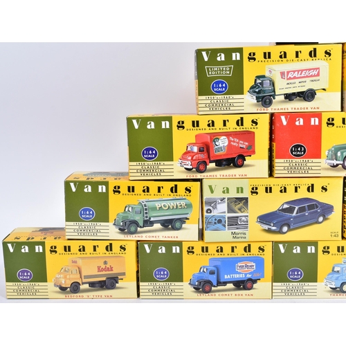 368 - Diecast - a collection of x15 Lledo made Vanguards 1/43 and 1/64 scale diecast models to include; Tr... 