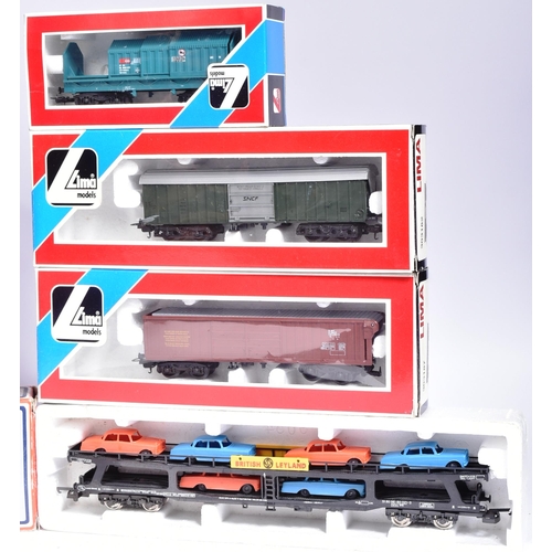 386 - Model Railway - a collection of x13 vintage Lima OO gauge rolling stock and locomotive. To include: ... 