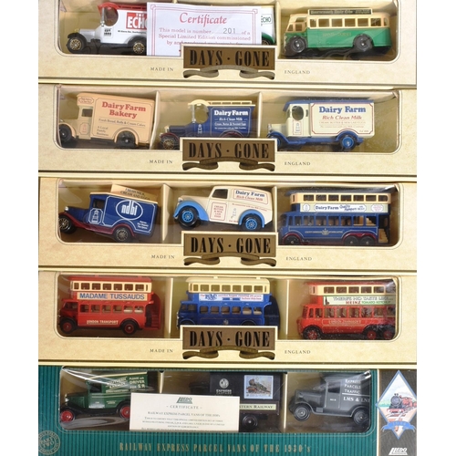 387 - Diecast - a large collection of approximately x20 Lledo diecast sets, to include: No. VEL1003 'E-Day... 