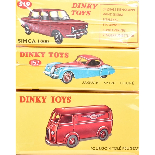 39 - Diecast - a collection of x12 Atlas Edition reissue Dinky Toys diecast model cars to include; 159 Br... 