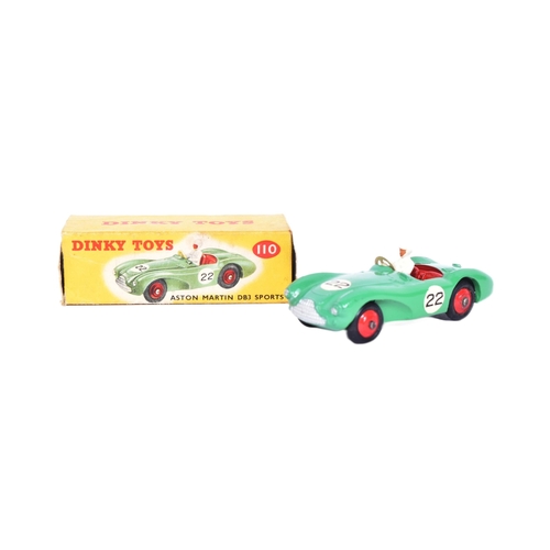 390 - Dinky Toys - No. 110 Aston Martin DB3 Sports - an original vintage Dinky Toys made boxed diecast mod... 