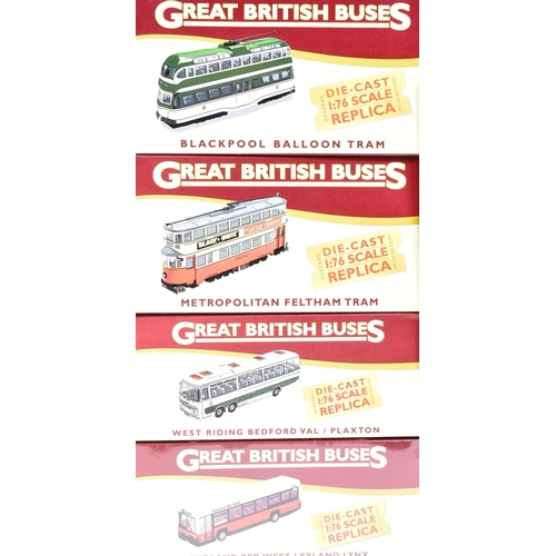 394 - Diecast - a collection of x15 Atlas Edition 1/76 scale ' Great British Buses ' boxed diecast models.... 