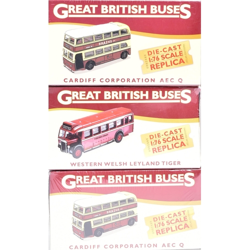 394 - Diecast - a collection of x15 Atlas Edition 1/76 scale ' Great British Buses ' boxed diecast models.... 