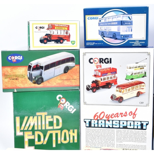 395 - Diecast - a collection of assorted Corgi diecast model cars and haulage sets to include; Corgi Comme... 