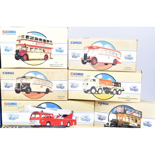 395 - Diecast - a collection of assorted Corgi diecast model cars and haulage sets to include; Corgi Comme... 