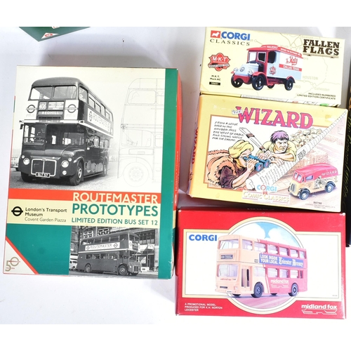 395 - Diecast - a collection of assorted Corgi diecast model cars and haulage sets to include; Corgi Comme... 