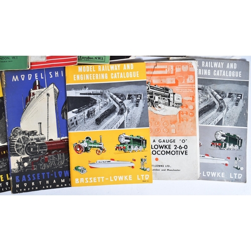 400 - Model Railway - a collection of antique and vintage model railway catalogues from Edwardian to Georg... 