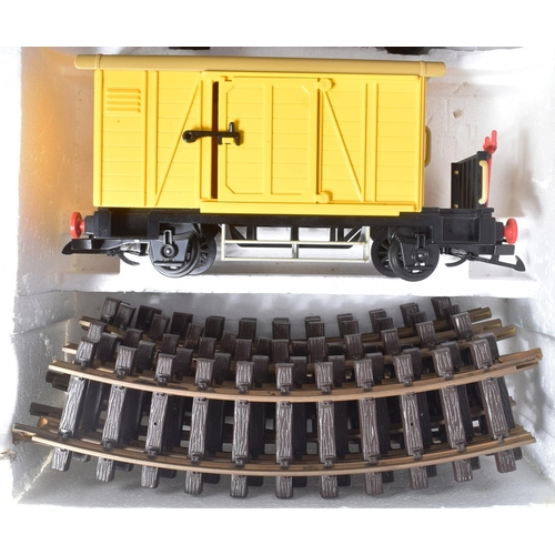 402 - A vintage 1980s Playmobil diesel freight train no. 4025. Housed within its original box and believed... 