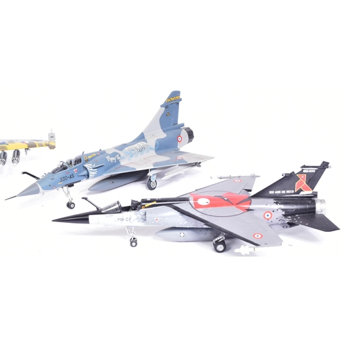 405 - Model Kits - collection of x7 built model kits of aircraft interest, comprising of: 3 Dassault Mirag... 