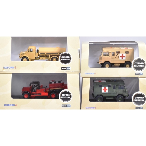 41 - Diecast - a collection of assorted Oxford made 1/76 scale Military diecast vehicles to include; Sher... 